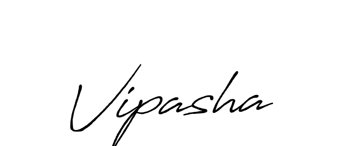Create a beautiful signature design for name Vipasha. With this signature (Antro_Vectra_Bolder) fonts, you can make a handwritten signature for free. Vipasha signature style 7 images and pictures png