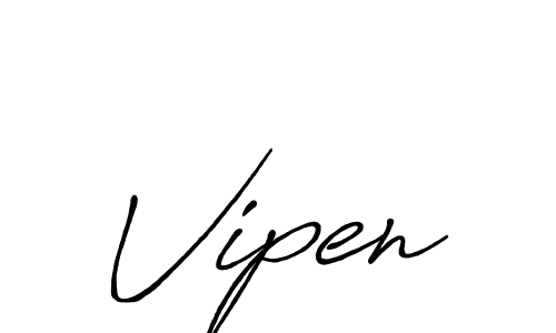 Once you've used our free online signature maker to create your best signature Antro_Vectra_Bolder style, it's time to enjoy all of the benefits that Vipen name signing documents. Vipen signature style 7 images and pictures png
