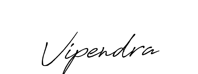 How to make Vipendra signature? Antro_Vectra_Bolder is a professional autograph style. Create handwritten signature for Vipendra name. Vipendra signature style 7 images and pictures png