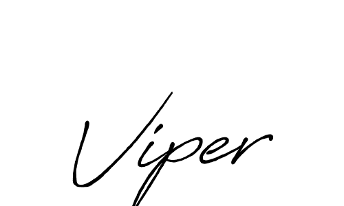 Make a beautiful signature design for name Viper. With this signature (Antro_Vectra_Bolder) style, you can create a handwritten signature for free. Viper signature style 7 images and pictures png