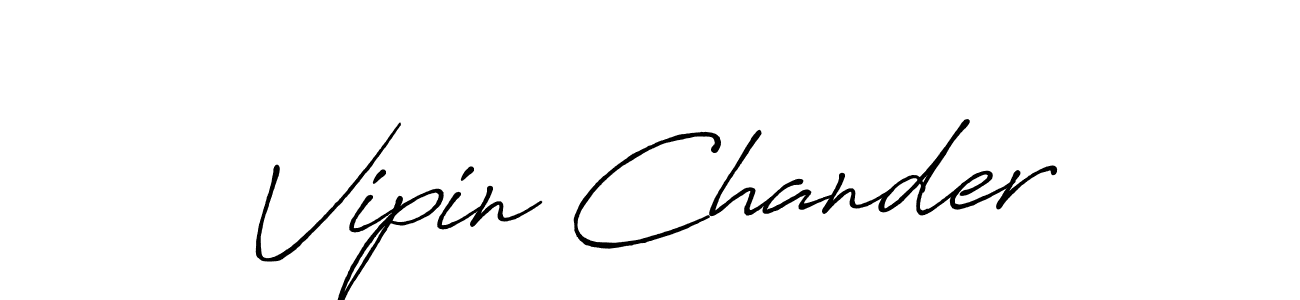 Also we have Vipin Chander name is the best signature style. Create professional handwritten signature collection using Antro_Vectra_Bolder autograph style. Vipin Chander signature style 7 images and pictures png