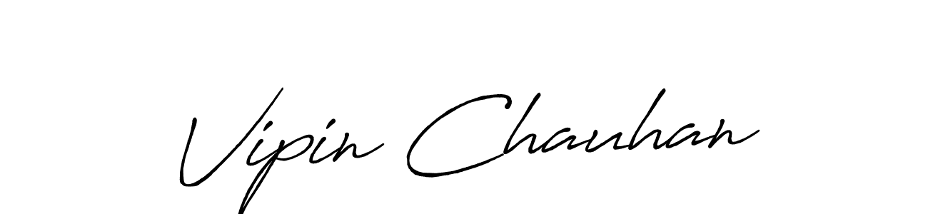 Design your own signature with our free online signature maker. With this signature software, you can create a handwritten (Antro_Vectra_Bolder) signature for name Vipin Chauhan. Vipin Chauhan signature style 7 images and pictures png