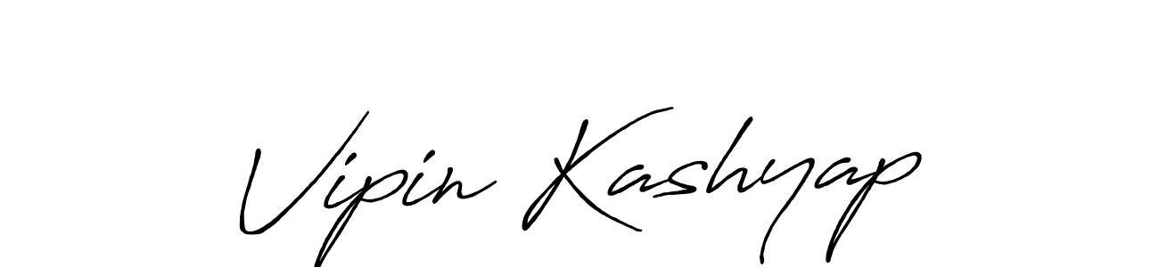 Create a beautiful signature design for name Vipin Kashyap. With this signature (Antro_Vectra_Bolder) fonts, you can make a handwritten signature for free. Vipin Kashyap signature style 7 images and pictures png