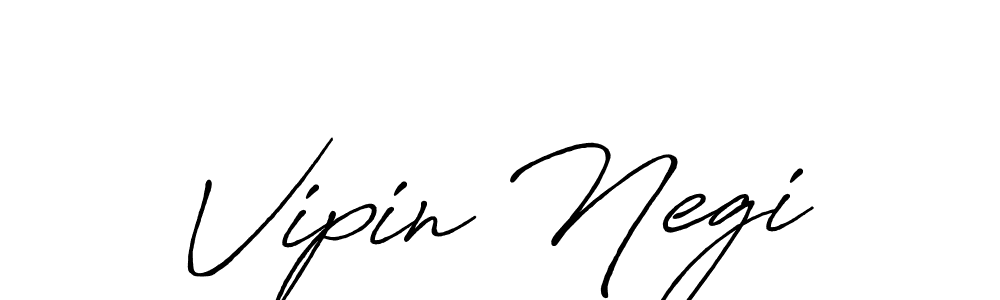Vipin Negi stylish signature style. Best Handwritten Sign (Antro_Vectra_Bolder) for my name. Handwritten Signature Collection Ideas for my name Vipin Negi. Vipin Negi signature style 7 images and pictures png