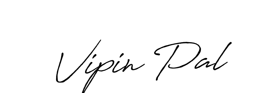 Make a beautiful signature design for name Vipin Pal. With this signature (Antro_Vectra_Bolder) style, you can create a handwritten signature for free. Vipin Pal signature style 7 images and pictures png