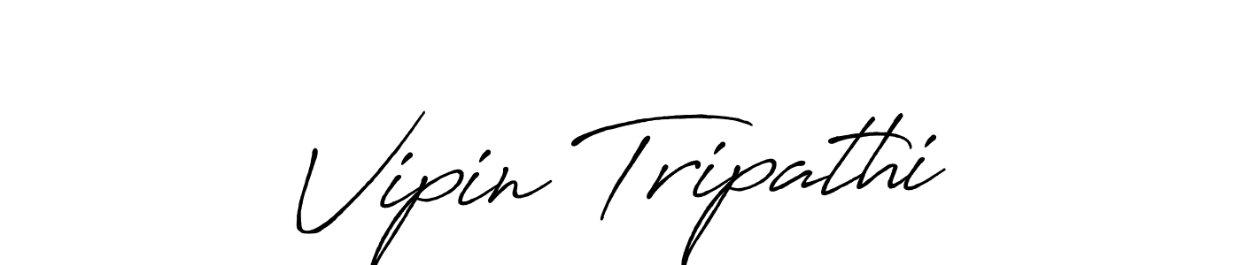 Vipin Tripathi stylish signature style. Best Handwritten Sign (Antro_Vectra_Bolder) for my name. Handwritten Signature Collection Ideas for my name Vipin Tripathi. Vipin Tripathi signature style 7 images and pictures png