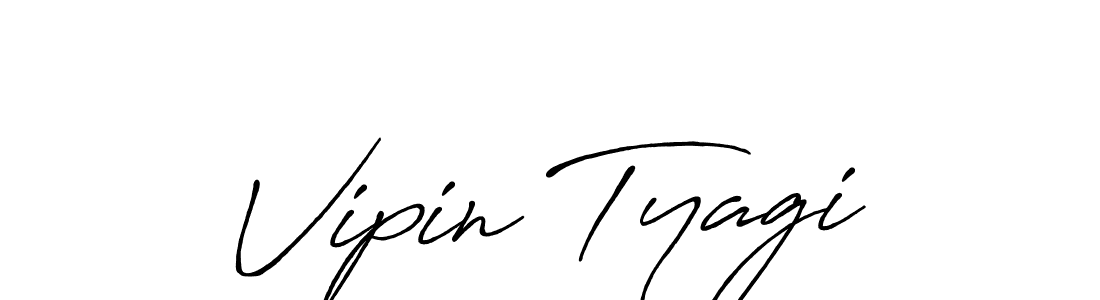 Vipin Tyagi stylish signature style. Best Handwritten Sign (Antro_Vectra_Bolder) for my name. Handwritten Signature Collection Ideas for my name Vipin Tyagi. Vipin Tyagi signature style 7 images and pictures png