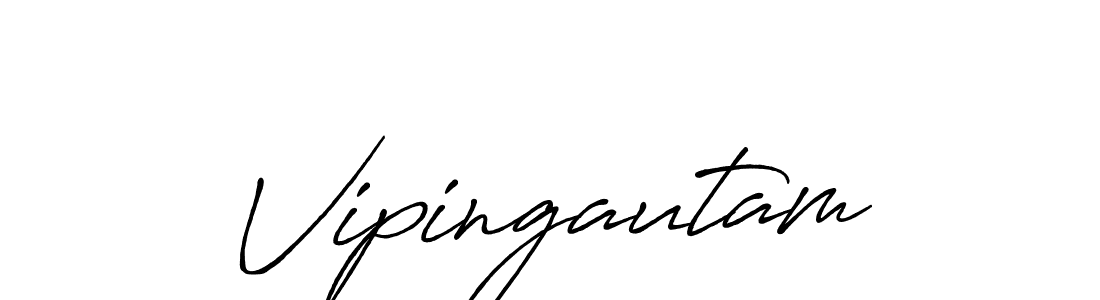 Also we have Vipingautam name is the best signature style. Create professional handwritten signature collection using Antro_Vectra_Bolder autograph style. Vipingautam signature style 7 images and pictures png