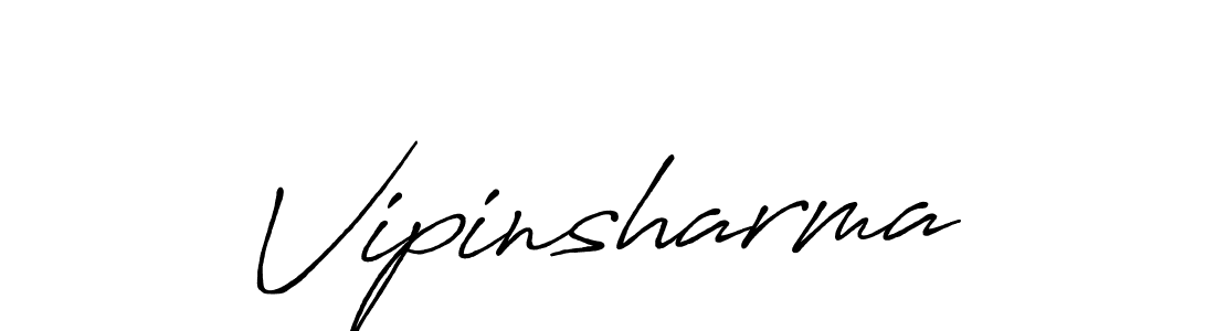 Vipinsharma stylish signature style. Best Handwritten Sign (Antro_Vectra_Bolder) for my name. Handwritten Signature Collection Ideas for my name Vipinsharma. Vipinsharma signature style 7 images and pictures png