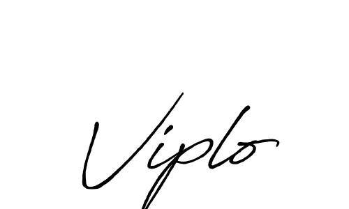 Also we have Viplo name is the best signature style. Create professional handwritten signature collection using Antro_Vectra_Bolder autograph style. Viplo signature style 7 images and pictures png