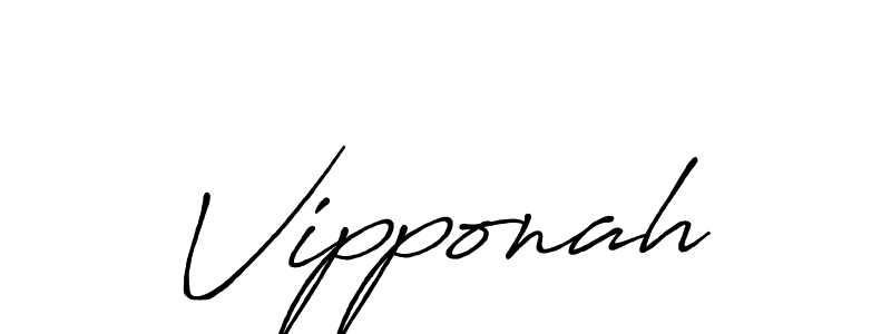 Vipponah stylish signature style. Best Handwritten Sign (Antro_Vectra_Bolder) for my name. Handwritten Signature Collection Ideas for my name Vipponah. Vipponah signature style 7 images and pictures png