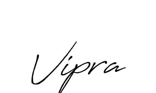 Make a beautiful signature design for name Vipra. With this signature (Antro_Vectra_Bolder) style, you can create a handwritten signature for free. Vipra signature style 7 images and pictures png