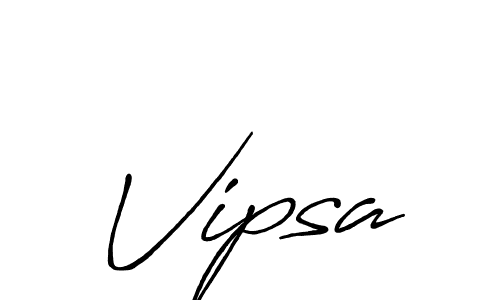 How to make Vipsa signature? Antro_Vectra_Bolder is a professional autograph style. Create handwritten signature for Vipsa name. Vipsa signature style 7 images and pictures png