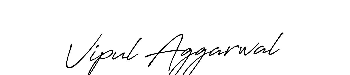 Design your own signature with our free online signature maker. With this signature software, you can create a handwritten (Antro_Vectra_Bolder) signature for name Vipul Aggarwal. Vipul Aggarwal signature style 7 images and pictures png