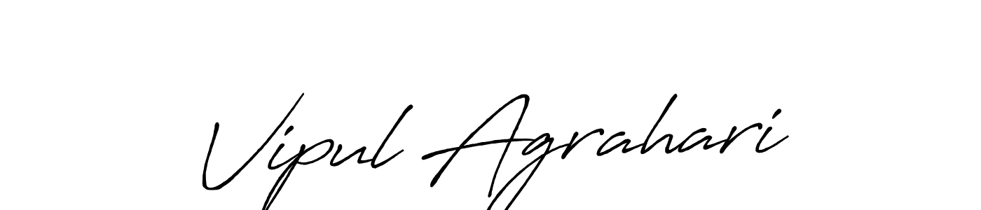 Also we have Vipul Agrahari name is the best signature style. Create professional handwritten signature collection using Antro_Vectra_Bolder autograph style. Vipul Agrahari signature style 7 images and pictures png