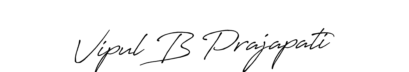 Also You can easily find your signature by using the search form. We will create Vipul B Prajapati name handwritten signature images for you free of cost using Antro_Vectra_Bolder sign style. Vipul B Prajapati signature style 7 images and pictures png