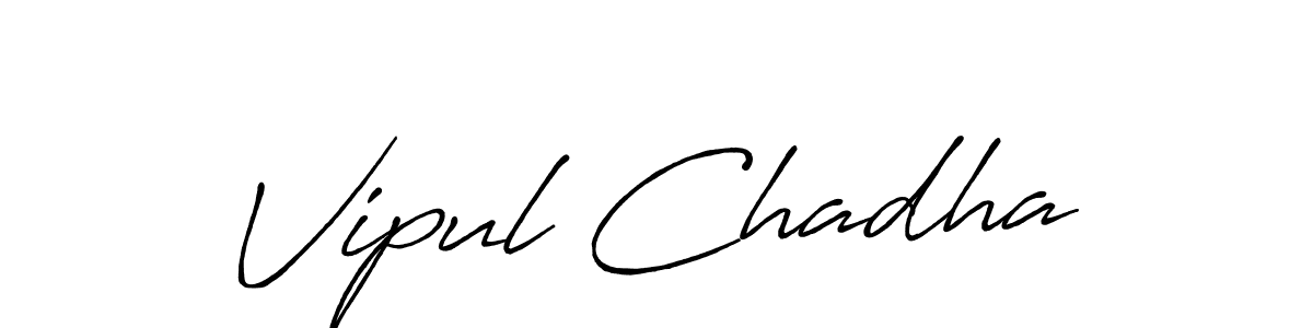 Once you've used our free online signature maker to create your best signature Antro_Vectra_Bolder style, it's time to enjoy all of the benefits that Vipul Chadha name signing documents. Vipul Chadha signature style 7 images and pictures png