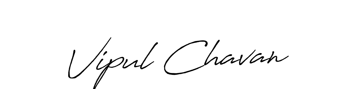 How to make Vipul Chavan signature? Antro_Vectra_Bolder is a professional autograph style. Create handwritten signature for Vipul Chavan name. Vipul Chavan signature style 7 images and pictures png