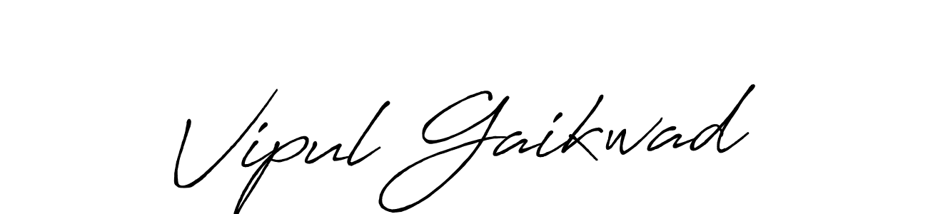 How to make Vipul Gaikwad signature? Antro_Vectra_Bolder is a professional autograph style. Create handwritten signature for Vipul Gaikwad name. Vipul Gaikwad signature style 7 images and pictures png