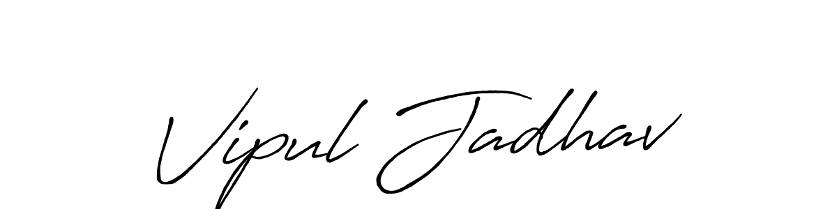 This is the best signature style for the Vipul Jadhav name. Also you like these signature font (Antro_Vectra_Bolder). Mix name signature. Vipul Jadhav signature style 7 images and pictures png