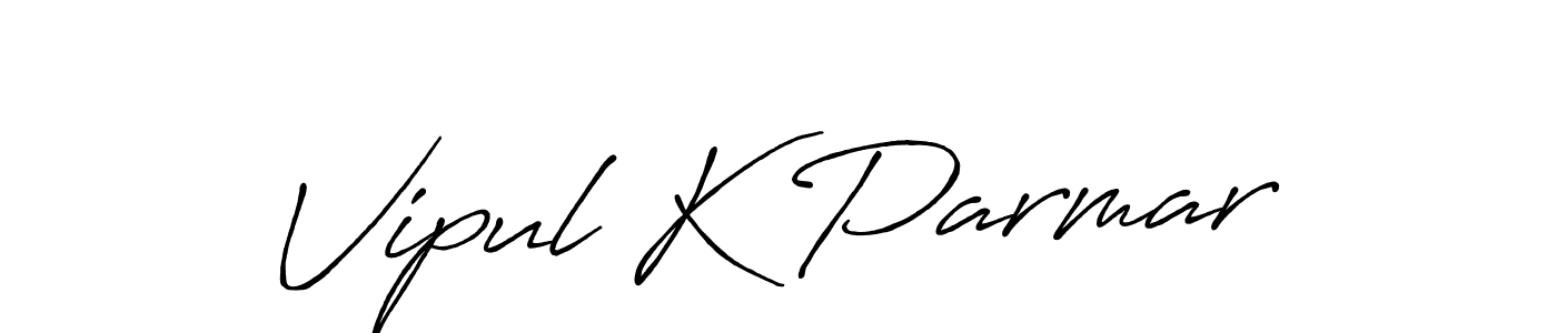 Also You can easily find your signature by using the search form. We will create Vipul K Parmar name handwritten signature images for you free of cost using Antro_Vectra_Bolder sign style. Vipul K Parmar signature style 7 images and pictures png