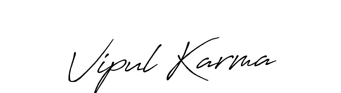 Also You can easily find your signature by using the search form. We will create Vipul Karma name handwritten signature images for you free of cost using Antro_Vectra_Bolder sign style. Vipul Karma signature style 7 images and pictures png