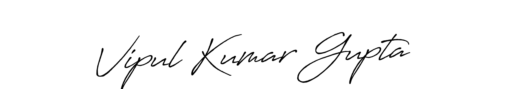 Design your own signature with our free online signature maker. With this signature software, you can create a handwritten (Antro_Vectra_Bolder) signature for name Vipul Kumar Gupta. Vipul Kumar Gupta signature style 7 images and pictures png