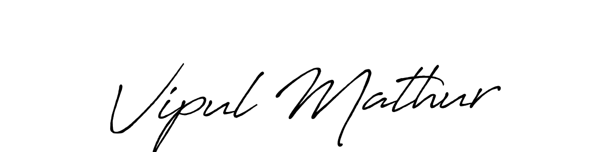 Use a signature maker to create a handwritten signature online. With this signature software, you can design (Antro_Vectra_Bolder) your own signature for name Vipul Mathur. Vipul Mathur signature style 7 images and pictures png