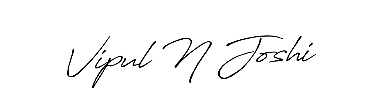 The best way (Antro_Vectra_Bolder) to make a short signature is to pick only two or three words in your name. The name Vipul N Joshi include a total of six letters. For converting this name. Vipul N Joshi signature style 7 images and pictures png