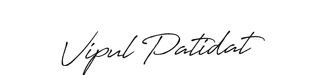 You can use this online signature creator to create a handwritten signature for the name Vipul Patidat. This is the best online autograph maker. Vipul Patidat signature style 7 images and pictures png