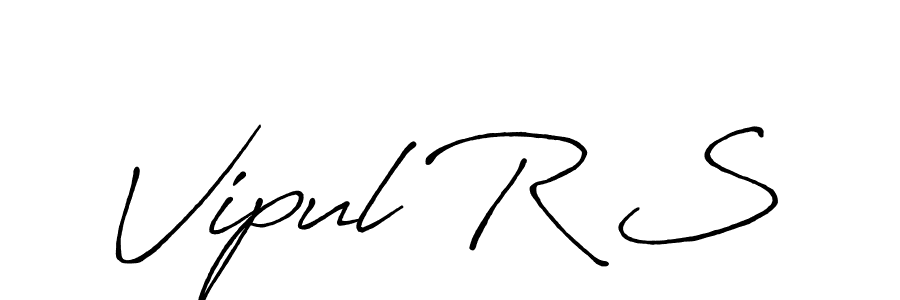 if you are searching for the best signature style for your name Vipul R S. so please give up your signature search. here we have designed multiple signature styles  using Antro_Vectra_Bolder. Vipul R S signature style 7 images and pictures png