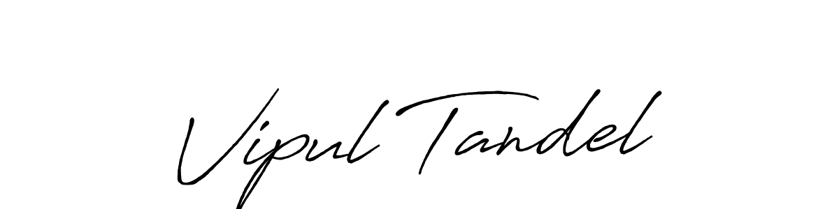 It looks lik you need a new signature style for name Vipul Tandel. Design unique handwritten (Antro_Vectra_Bolder) signature with our free signature maker in just a few clicks. Vipul Tandel signature style 7 images and pictures png