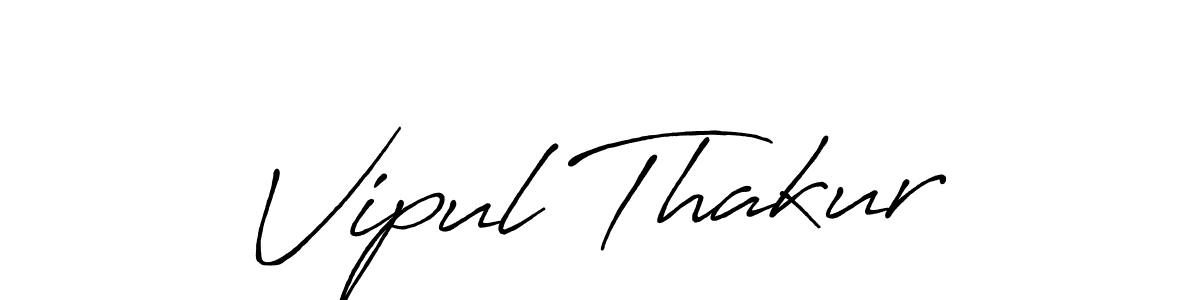 How to make Vipul Thakur signature? Antro_Vectra_Bolder is a professional autograph style. Create handwritten signature for Vipul Thakur name. Vipul Thakur signature style 7 images and pictures png