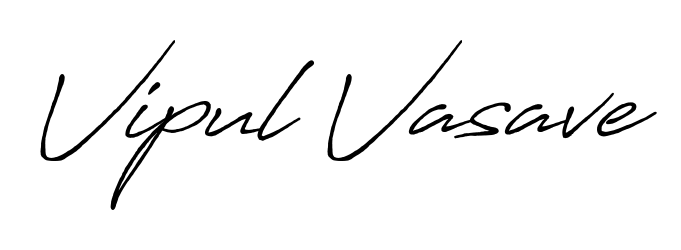 Upgrade your professional image with Vipul Vasave signature created with Antro_Vectra_Bolder font. Fast, free, and watermark-free download. Vipul Vasave signature style 7 images and pictures png