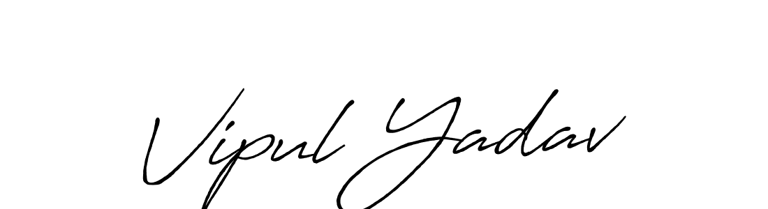 Also we have Vipul Yadav name is the best signature style. Create professional handwritten signature collection using Antro_Vectra_Bolder autograph style. Vipul Yadav signature style 7 images and pictures png