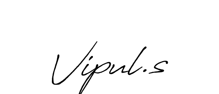 It looks lik you need a new signature style for name Vipul.s. Design unique handwritten (Antro_Vectra_Bolder) signature with our free signature maker in just a few clicks. Vipul.s signature style 7 images and pictures png