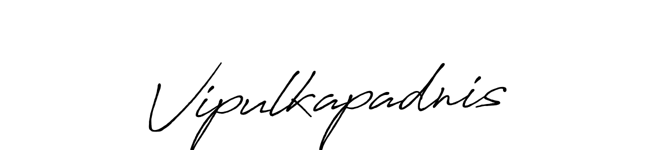 How to make Vipulkapadnis signature? Antro_Vectra_Bolder is a professional autograph style. Create handwritten signature for Vipulkapadnis name. Vipulkapadnis signature style 7 images and pictures png