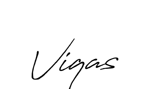 if you are searching for the best signature style for your name Viqas. so please give up your signature search. here we have designed multiple signature styles  using Antro_Vectra_Bolder. Viqas signature style 7 images and pictures png