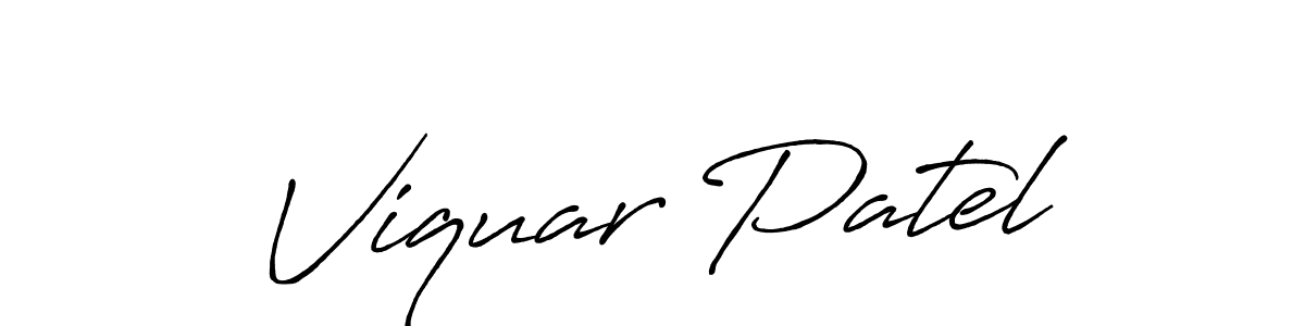 You can use this online signature creator to create a handwritten signature for the name Viquar Patel. This is the best online autograph maker. Viquar Patel signature style 7 images and pictures png