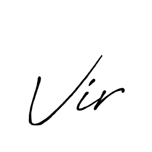 Similarly Antro_Vectra_Bolder is the best handwritten signature design. Signature creator online .You can use it as an online autograph creator for name Vir. Vir signature style 7 images and pictures png