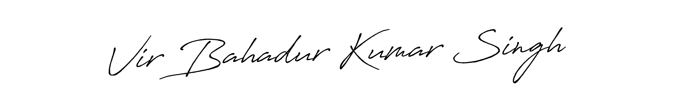 Create a beautiful signature design for name Vir Bahadur Kumar Singh. With this signature (Antro_Vectra_Bolder) fonts, you can make a handwritten signature for free. Vir Bahadur Kumar Singh signature style 7 images and pictures png
