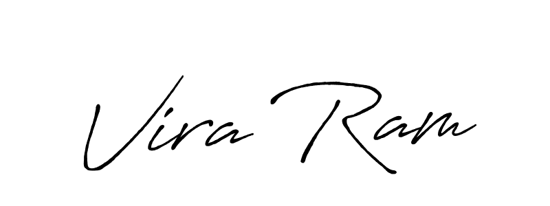 Similarly Antro_Vectra_Bolder is the best handwritten signature design. Signature creator online .You can use it as an online autograph creator for name Vira Ram. Vira Ram signature style 7 images and pictures png