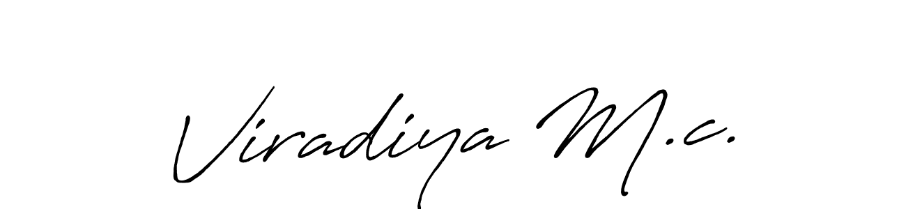Also we have Viradiya M.c. name is the best signature style. Create professional handwritten signature collection using Antro_Vectra_Bolder autograph style. Viradiya M.c. signature style 7 images and pictures png