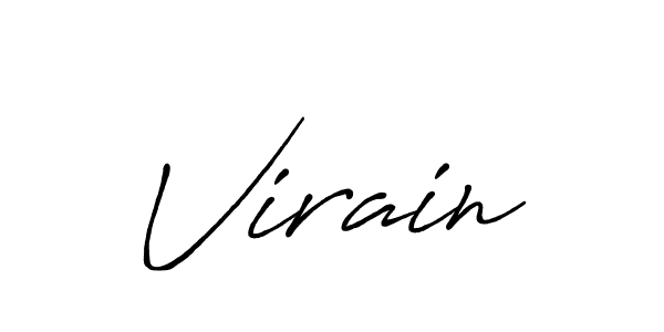 Create a beautiful signature design for name Virain. With this signature (Antro_Vectra_Bolder) fonts, you can make a handwritten signature for free. Virain signature style 7 images and pictures png