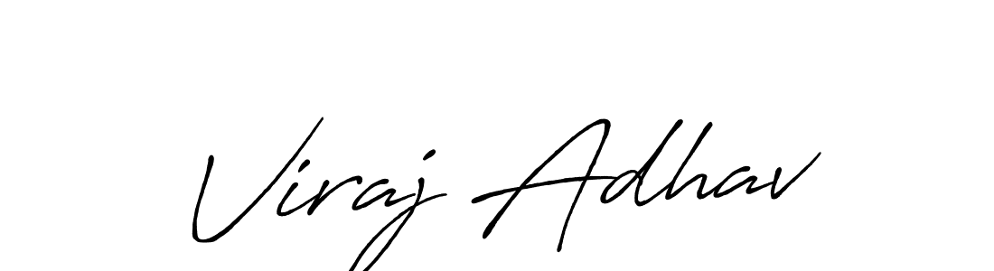 Also we have Viraj Adhav name is the best signature style. Create professional handwritten signature collection using Antro_Vectra_Bolder autograph style. Viraj Adhav signature style 7 images and pictures png