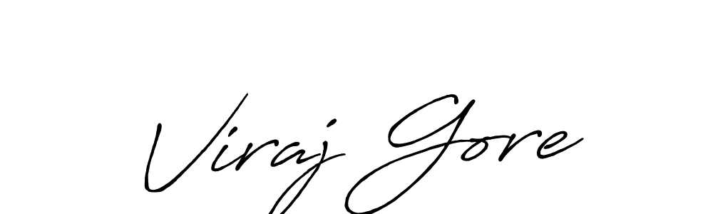 You can use this online signature creator to create a handwritten signature for the name Viraj Gore. This is the best online autograph maker. Viraj Gore signature style 7 images and pictures png