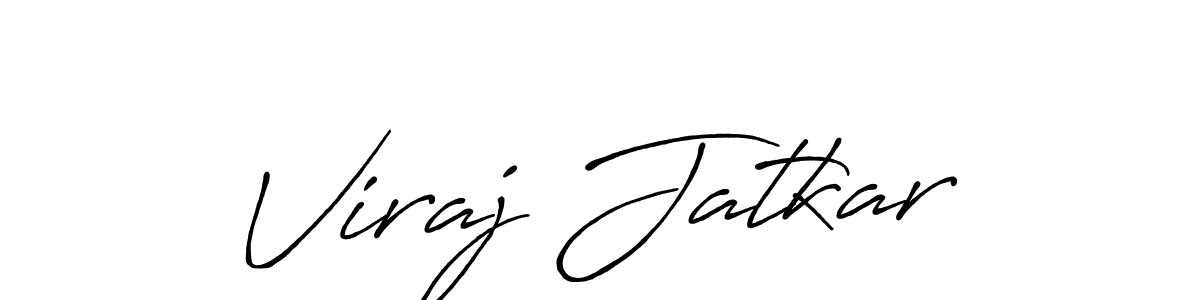 Also You can easily find your signature by using the search form. We will create Viraj Jatkar name handwritten signature images for you free of cost using Antro_Vectra_Bolder sign style. Viraj Jatkar signature style 7 images and pictures png