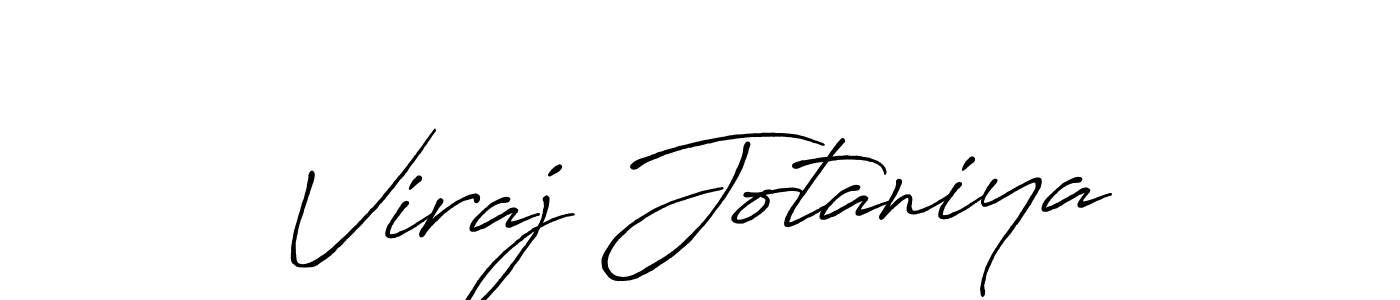 Viraj Jotaniya stylish signature style. Best Handwritten Sign (Antro_Vectra_Bolder) for my name. Handwritten Signature Collection Ideas for my name Viraj Jotaniya. Viraj Jotaniya signature style 7 images and pictures png