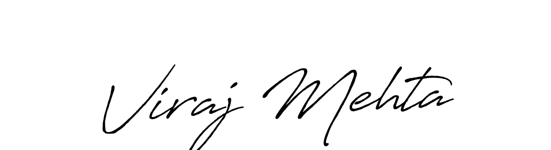 The best way (Antro_Vectra_Bolder) to make a short signature is to pick only two or three words in your name. The name Viraj Mehta include a total of six letters. For converting this name. Viraj Mehta signature style 7 images and pictures png