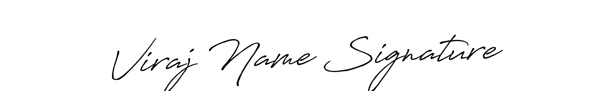 Make a beautiful signature design for name Viraj Name Signature. With this signature (Antro_Vectra_Bolder) style, you can create a handwritten signature for free. Viraj Name Signature signature style 7 images and pictures png